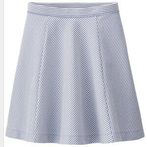 UNIQLO Striped Skirt-Blue/White